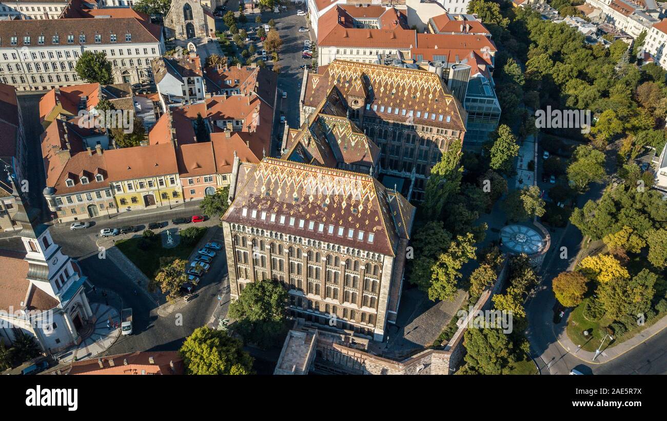 National Archives of Hungary Building, Budapest, Hungary Stock Photo