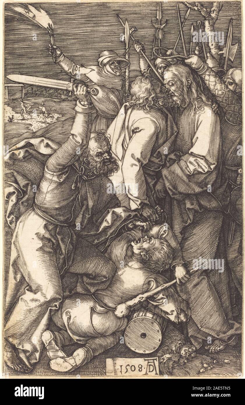 The Betrayal of Christ; 1508date Albrecht Dürer, The Betrayal of Christ, 1508 Stock Photo