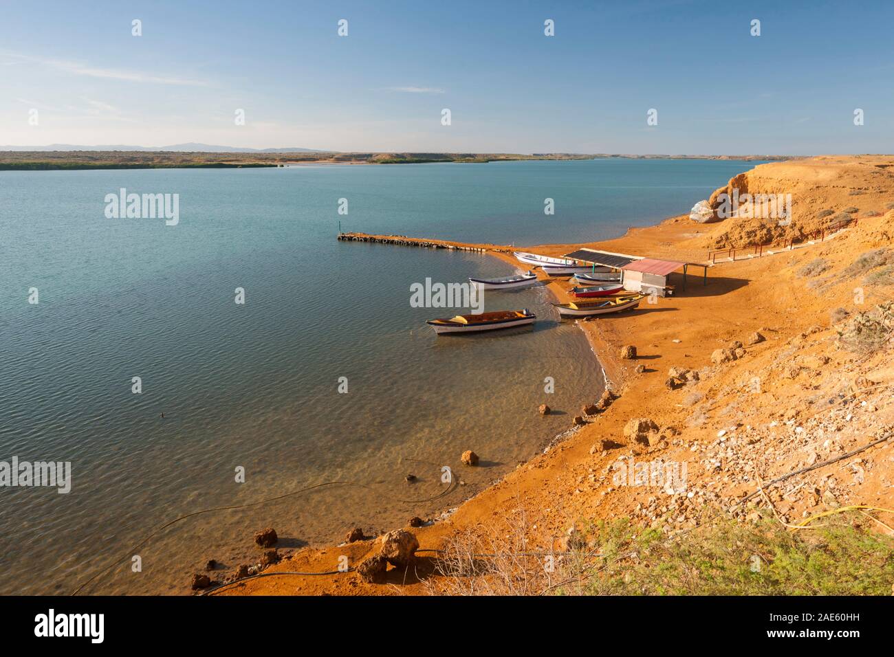 Bahia Hondita in the Guajira, peninsula of northern Colombia Stock ...