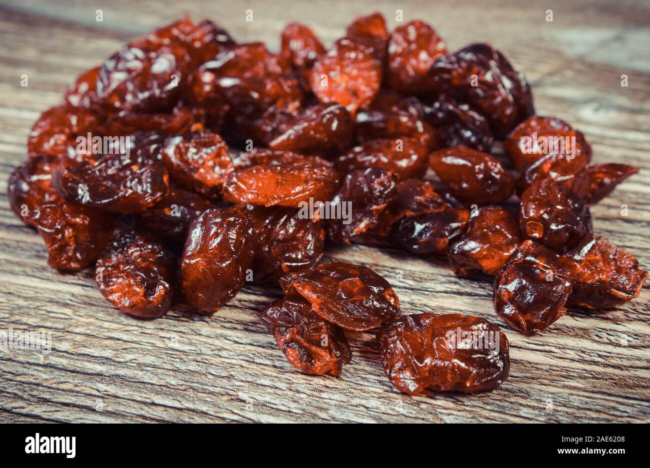 Cranberries as source natural minerals and dietary fiber. Wooden