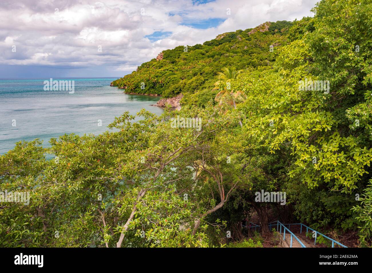 Santa Catalina island which adjoins Providencia island, Colombia. Stock Photo