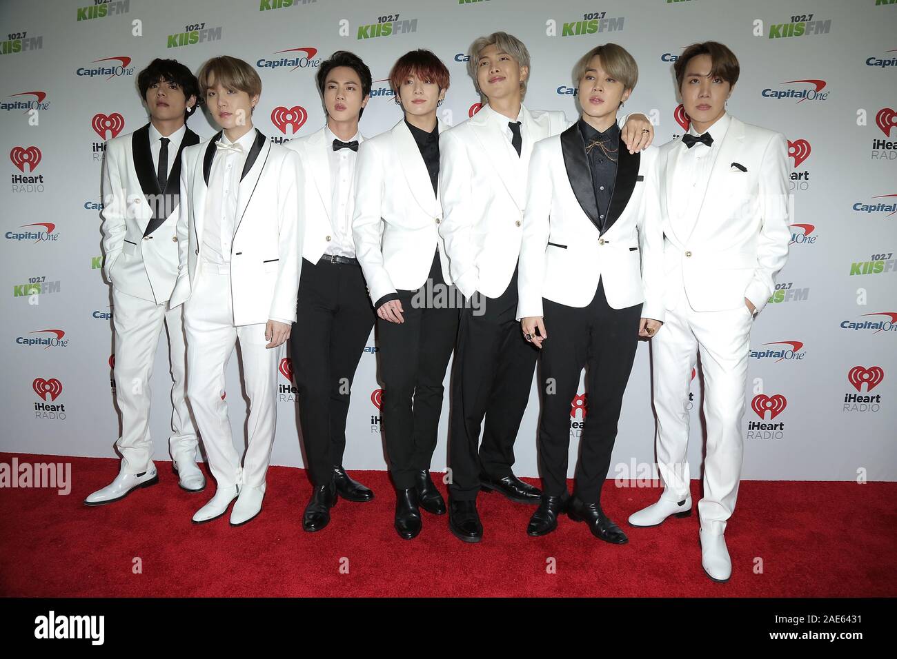 BTS at KIIS FMs iHeartRadio Jingle Ball 2019 held at the Forum Los Angeles  on December 06, 2019 in Inglewood, California, United States (Photo by JC  Olivera/Sipa USA Stock Photo - Alamy