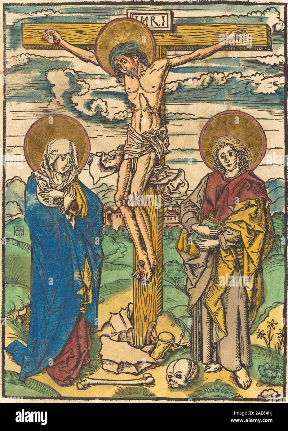 A German 16th-century painting circa 1500–1525 depicting Christ on the ...