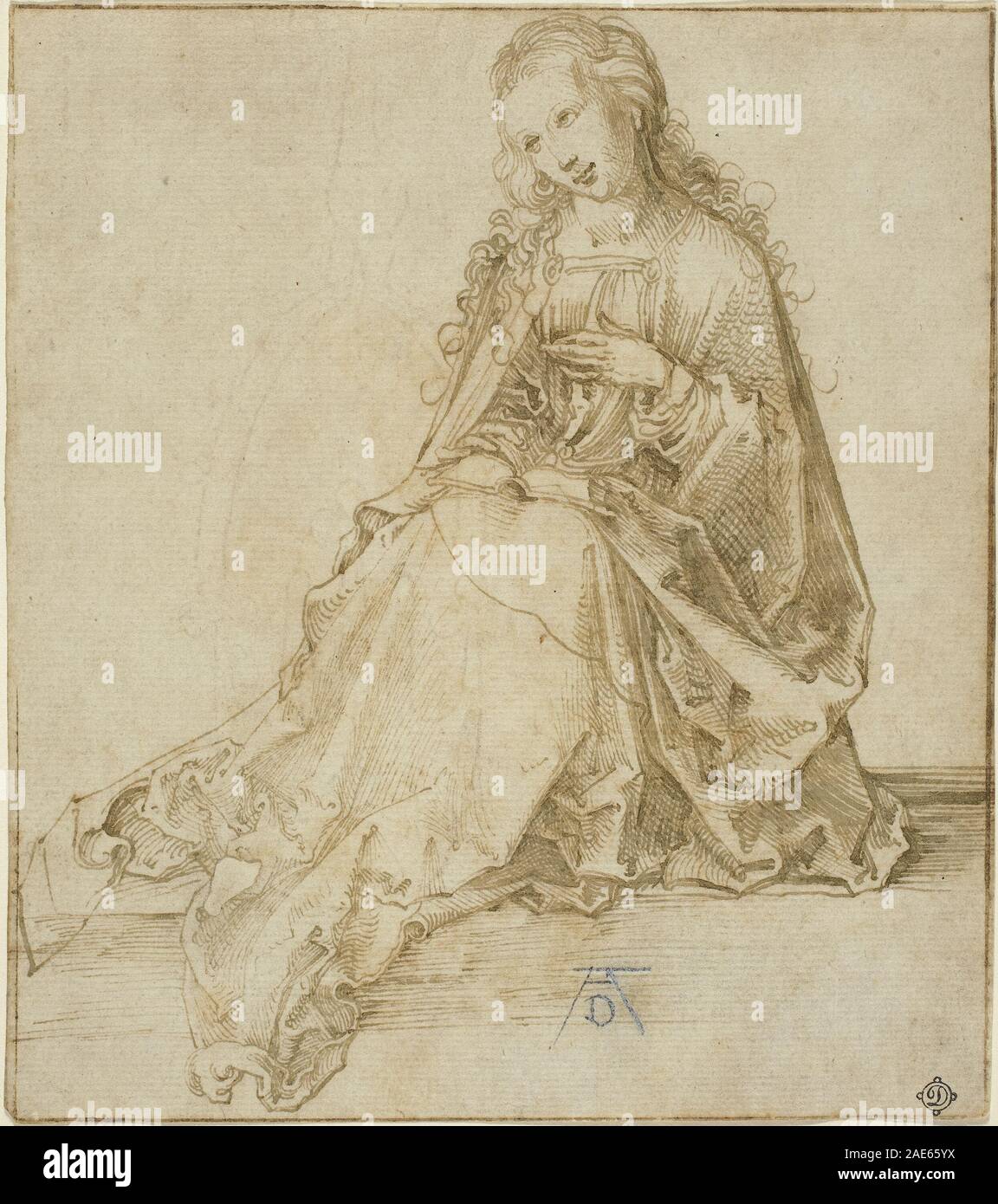 The Virgin Annunciate; 1495/1499 Albrecht Dürer, The Virgin Annunciate, 1495-1499 Stock Photo