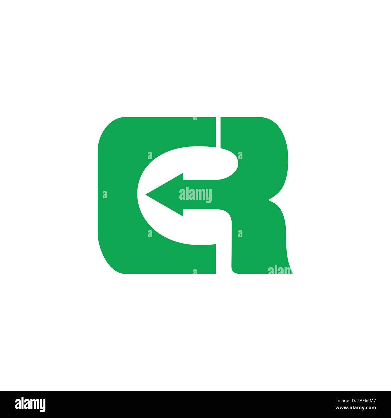 letter cr linked geometric logo vector Stock Vector Image & Art - Alamy