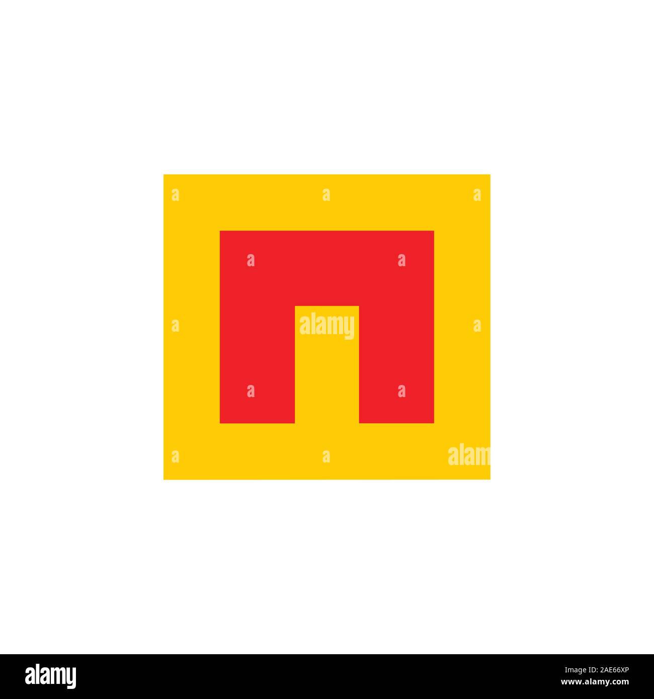 letter n simple geometric square logo Stock Vector Image & Art - Alamy