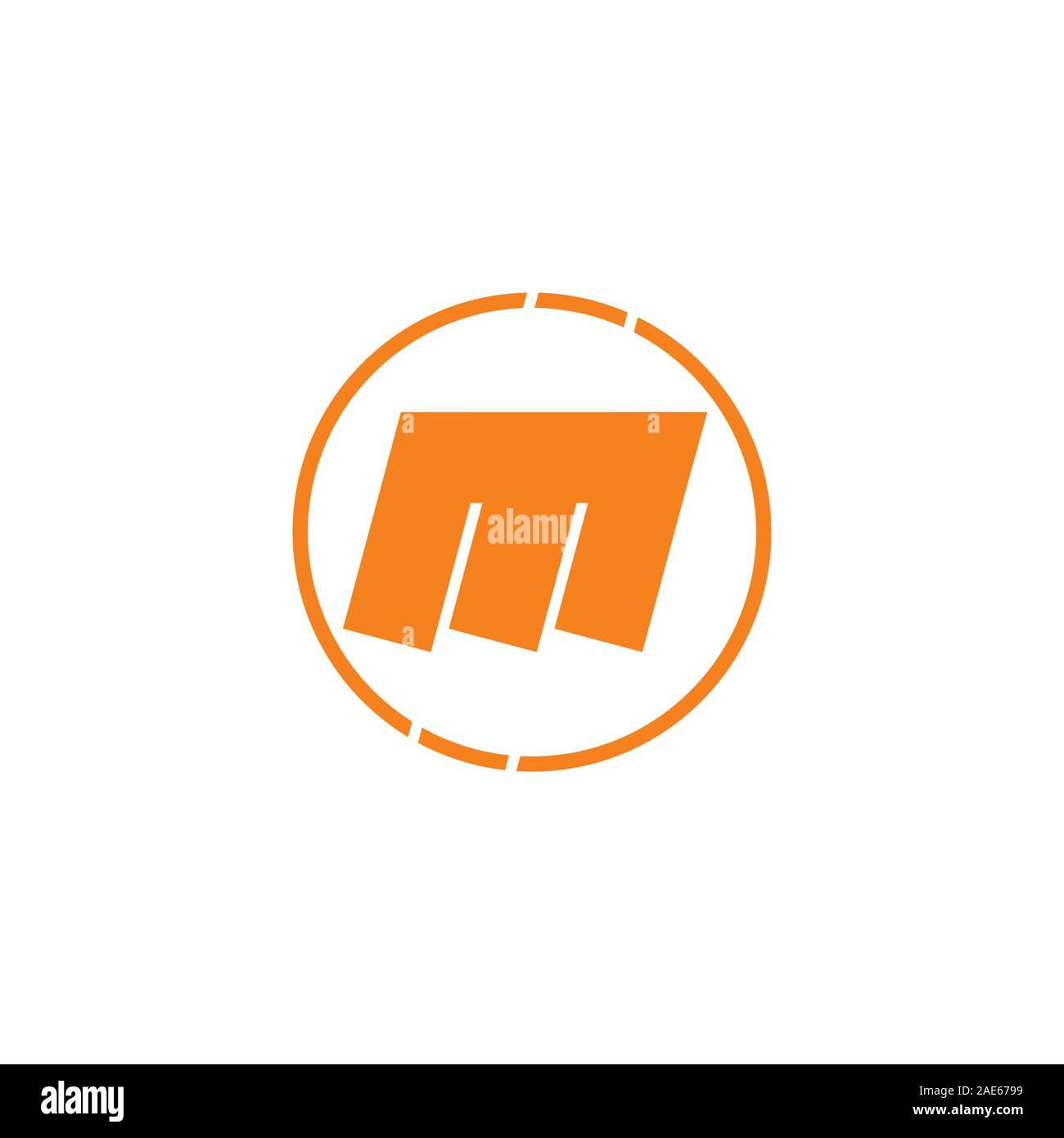 letter m simple geometric logo vector Stock Vector Image & Art - Alamy
