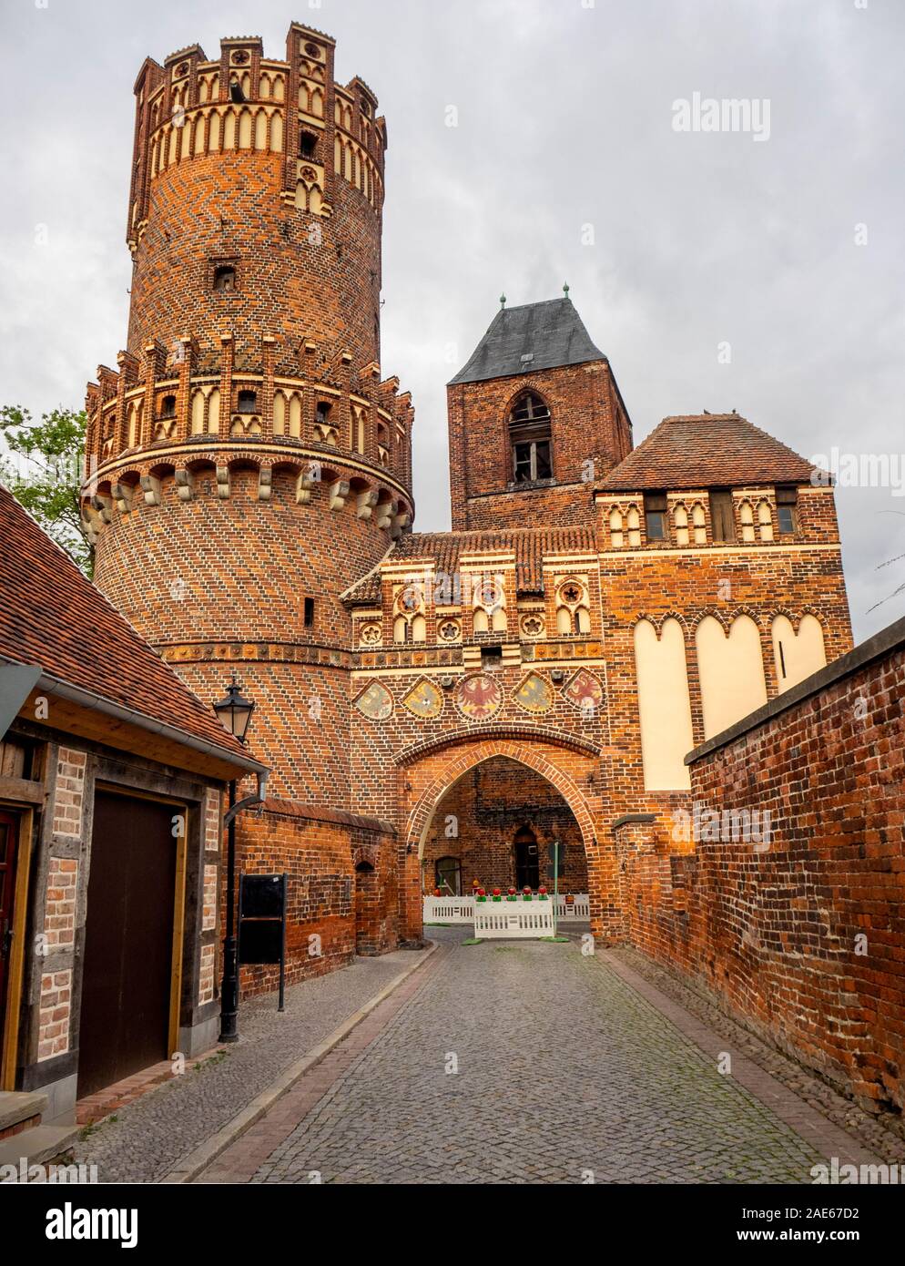 Medieval Brick Gothic Neust dter Tor New Town Tower Gateway medieval-brick-gothic-neust-dter-tor-new-town-tower-gateway