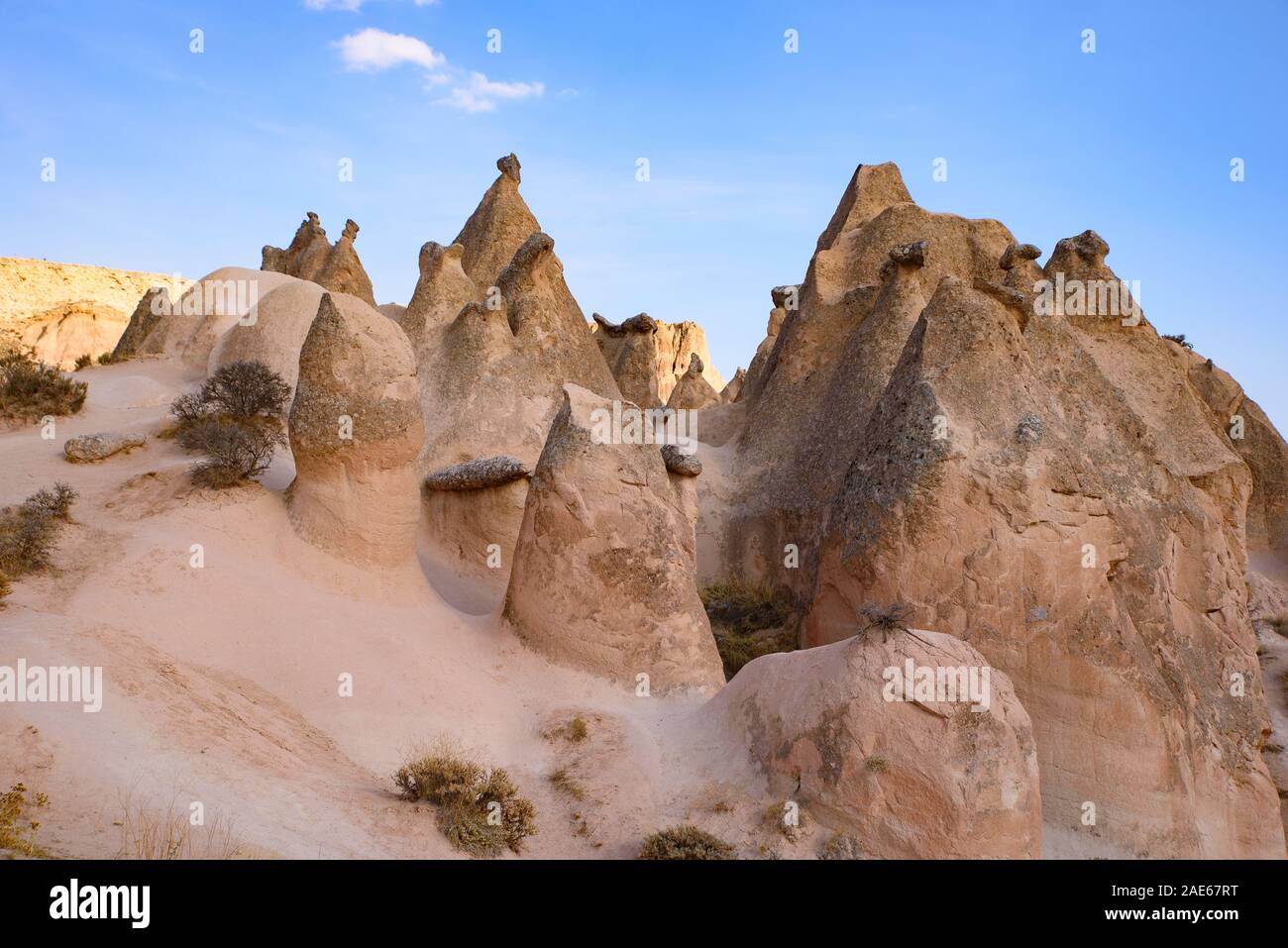 Devrent Valley / Imaginary Valley, a valley full of unique rock formations in Cappadocia, Turkey Stock Photo