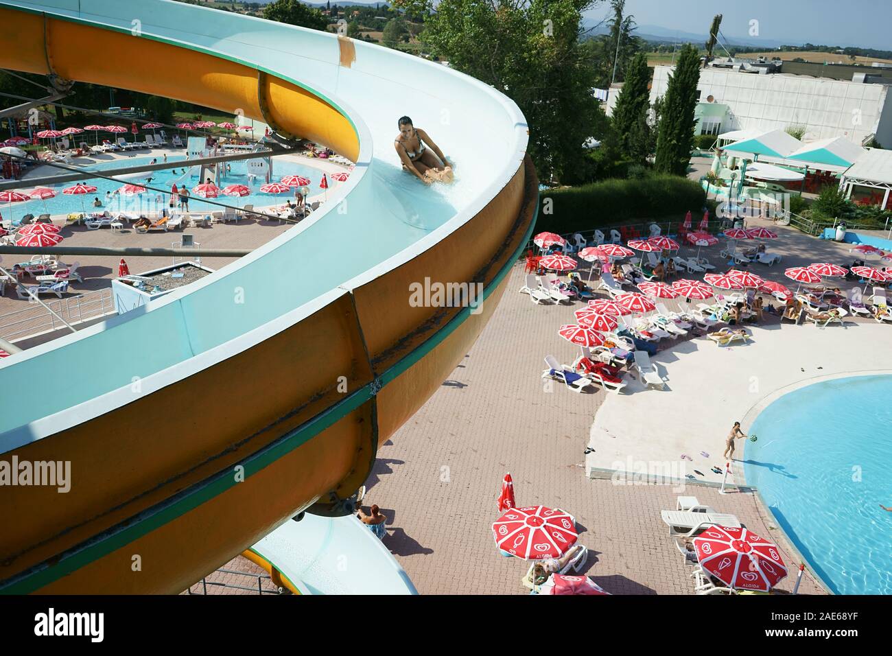 Marciano della Chiana Acquapark Crocodile Tuscany Italy Stock