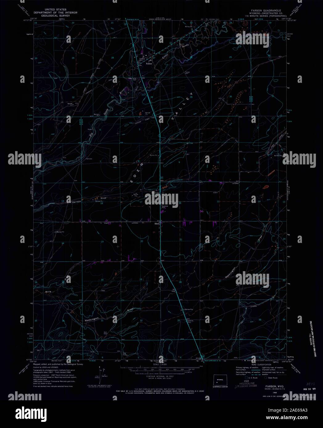 Map of farson hires stock photography and images Alamy