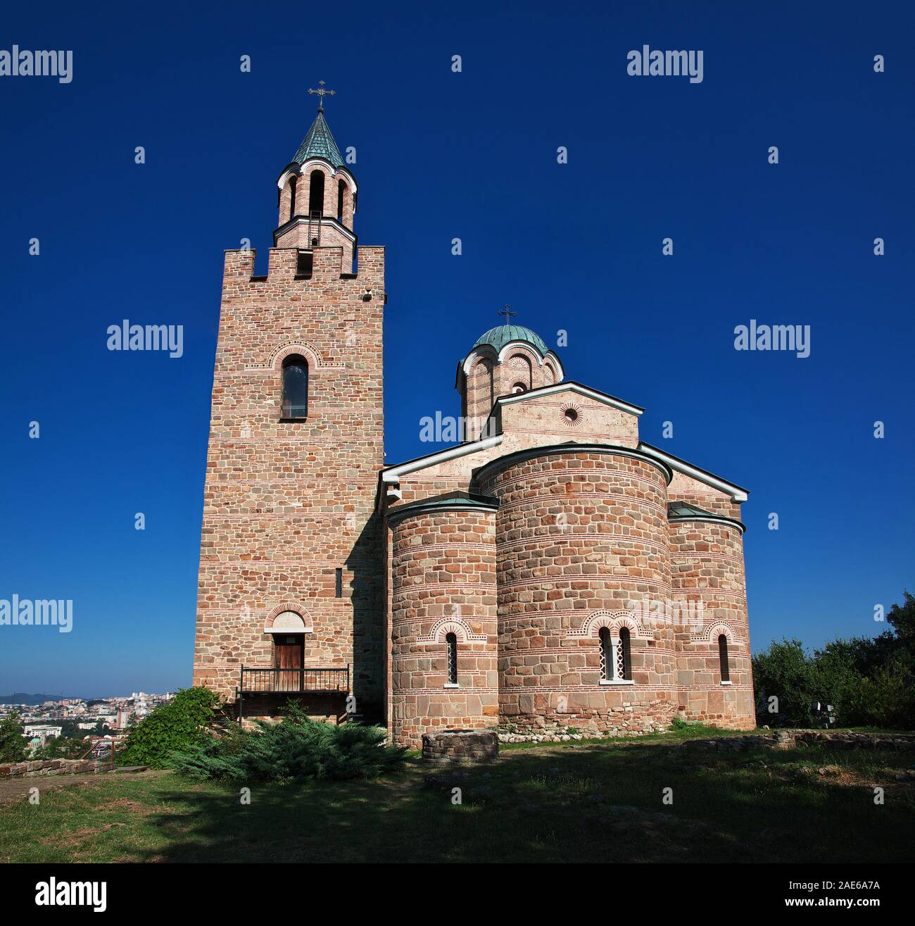 The church in the fortress in Veliko Tarnovo, Bulgaria Stock Photo