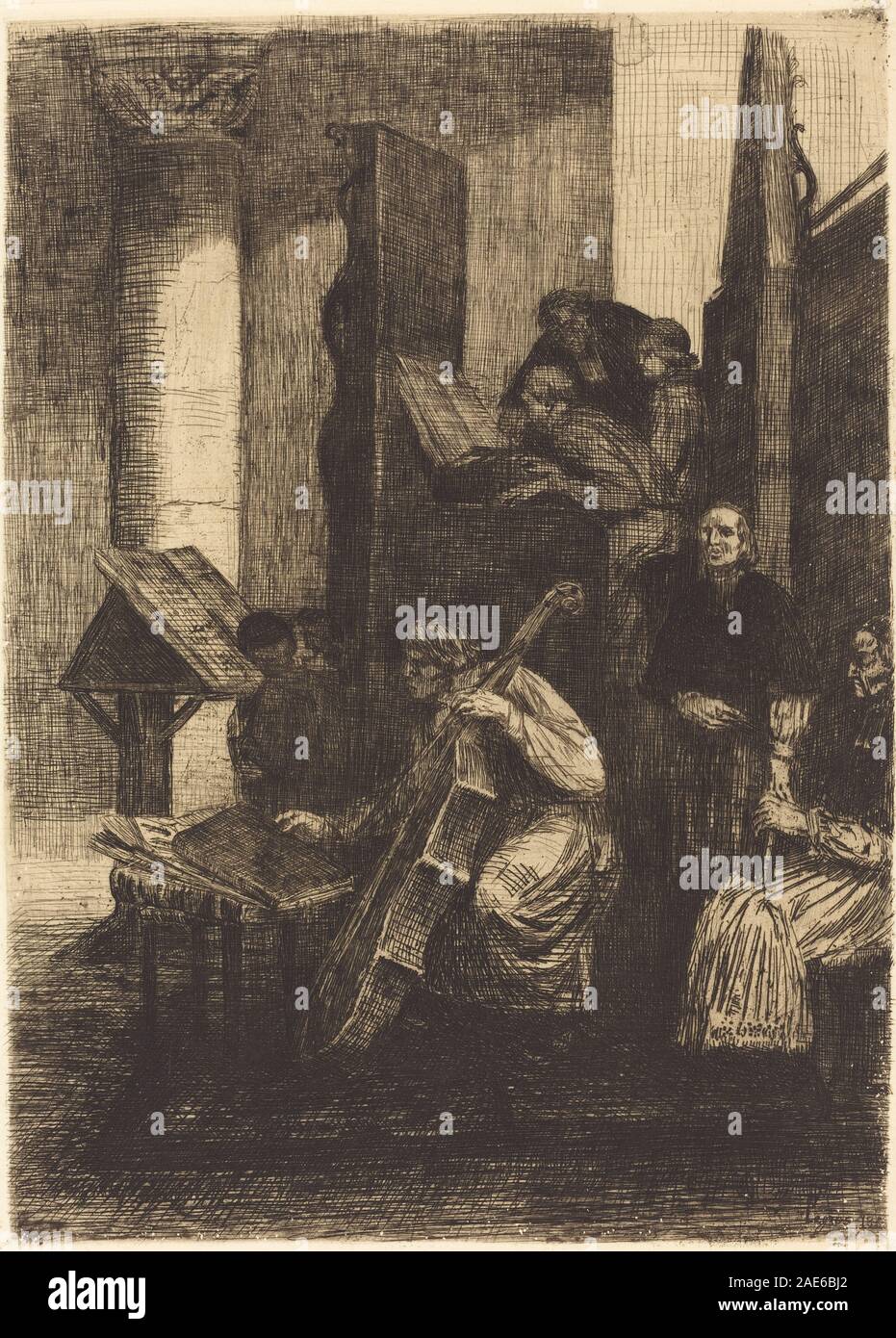 Choir in a Spanish Church (Le choeur d'une eglise espagnole); 1860date