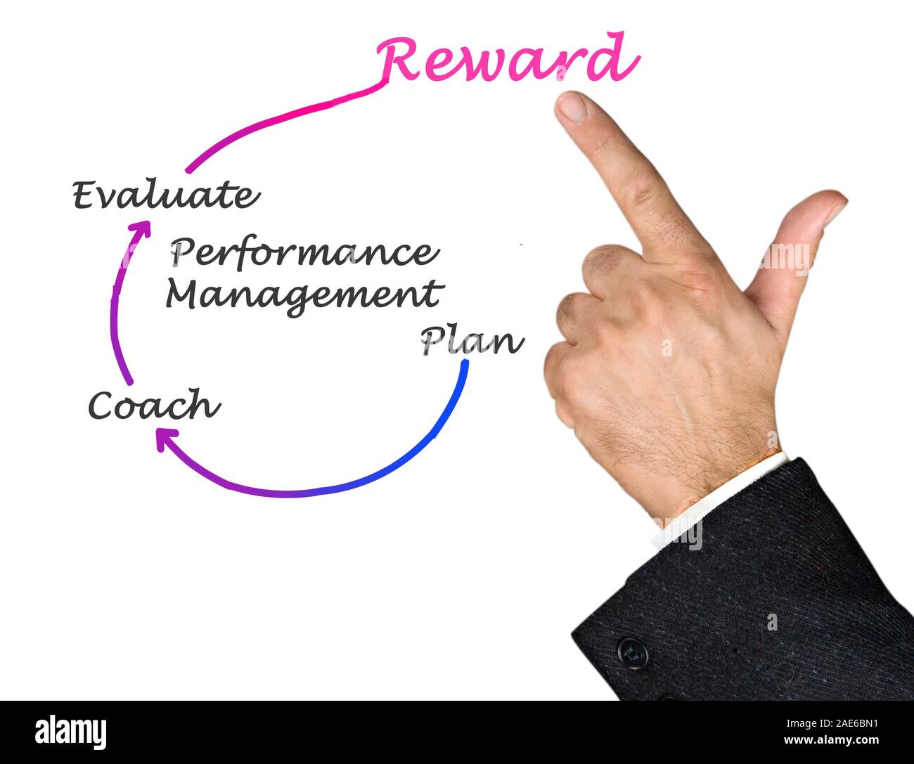Diagram of Performance Management Stock Photo - Alamy