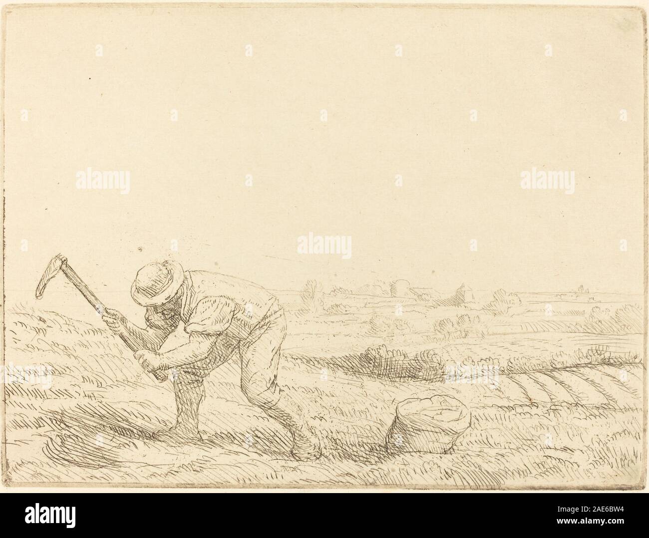 Digger (Le piocheur) Alphonse Legros, Digger (Le piocheur) Stock Photo