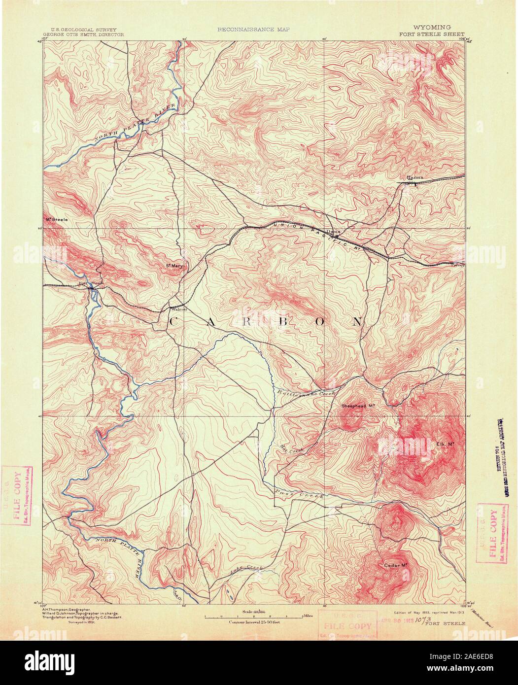WY Fort Steele 342445 1893 125000 Restoration Stock Photo Alamy