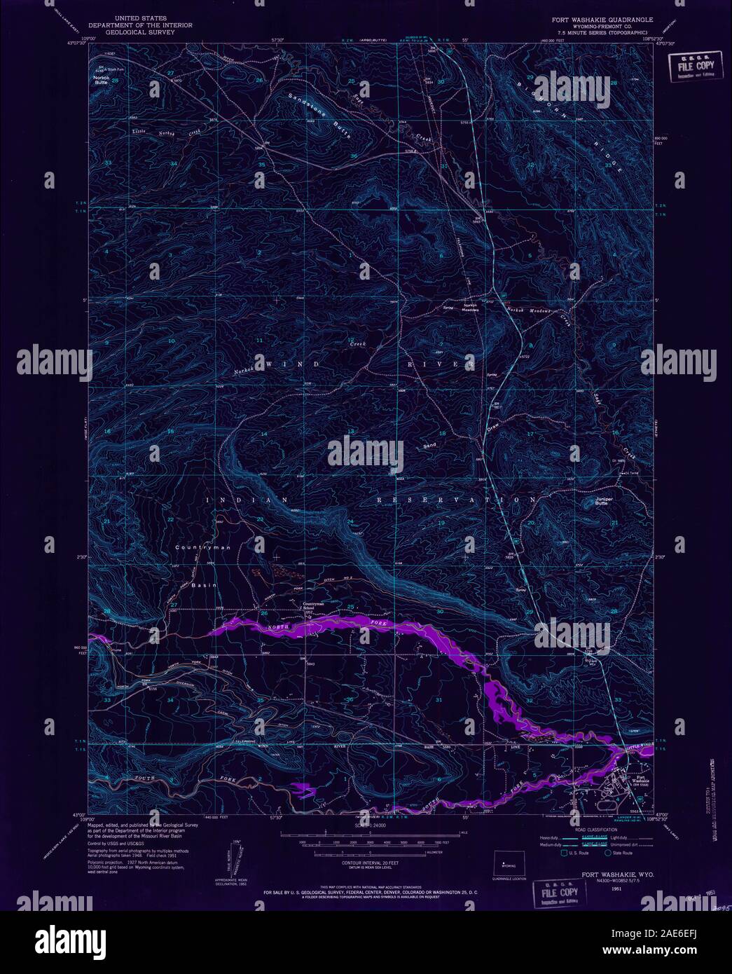 Map of fort washakie hires stock photography and images Alamy