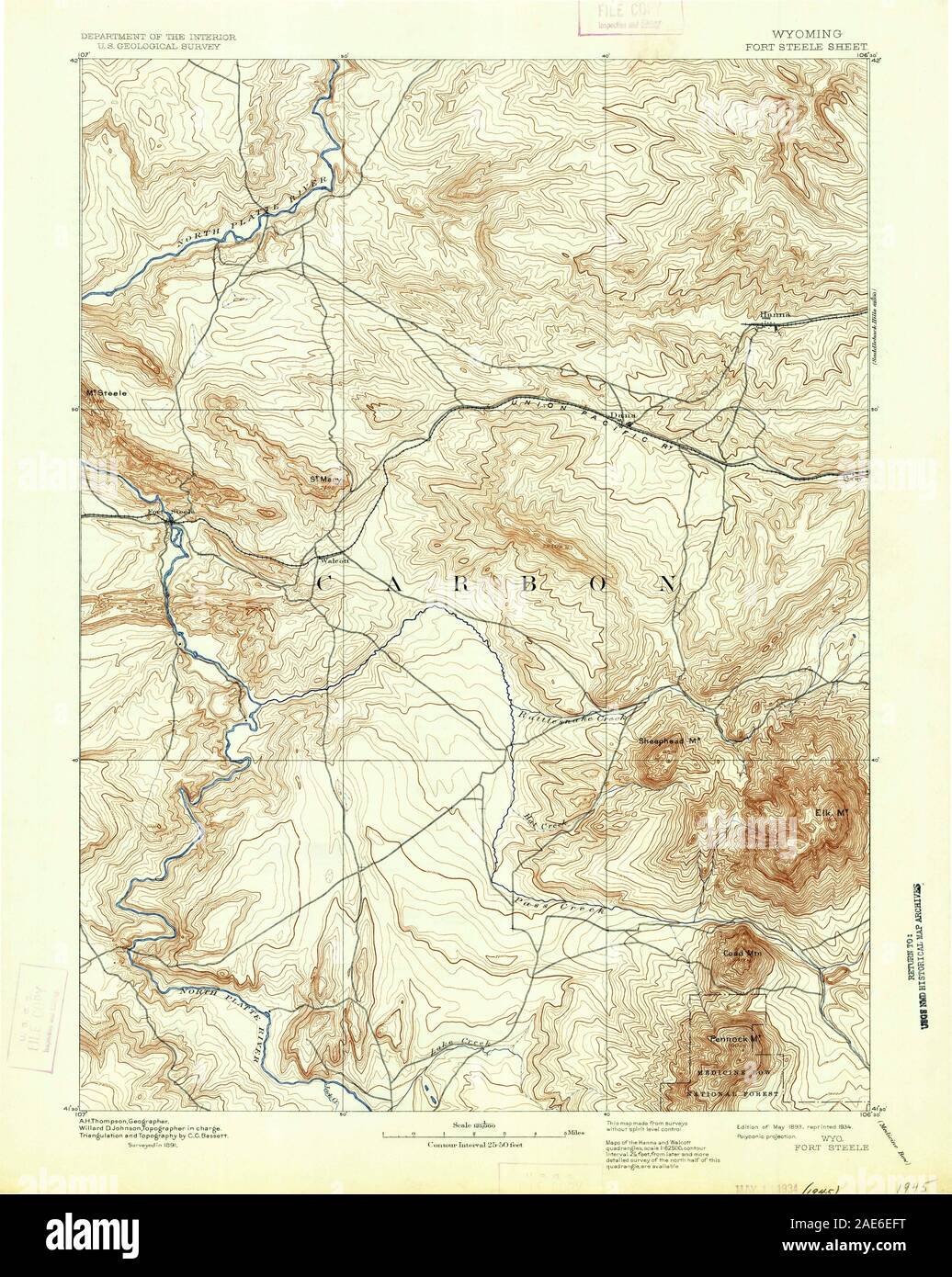 Fort steele map hires stock photography and images Alamy