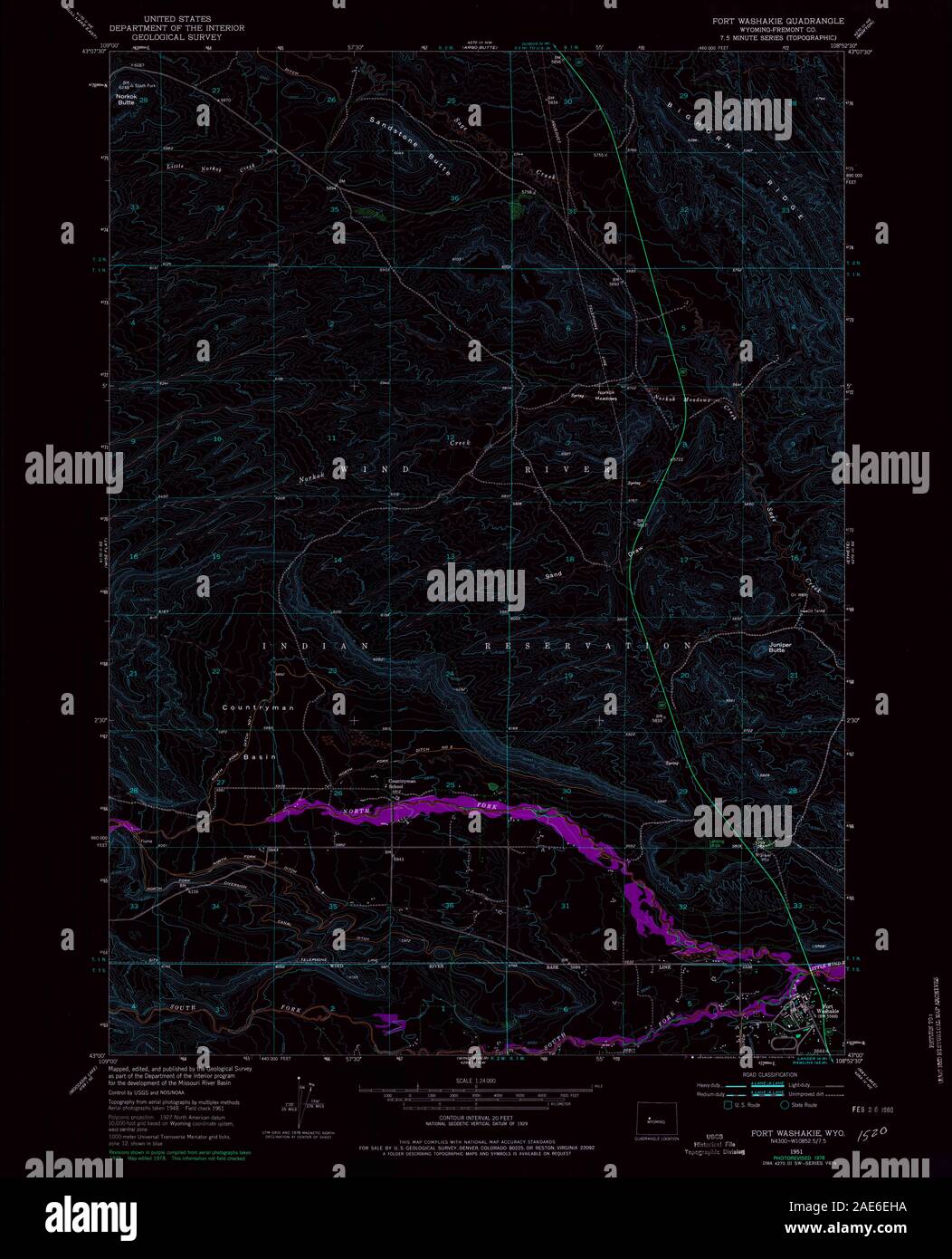 Map of fort washakie hires stock photography and images Alamy