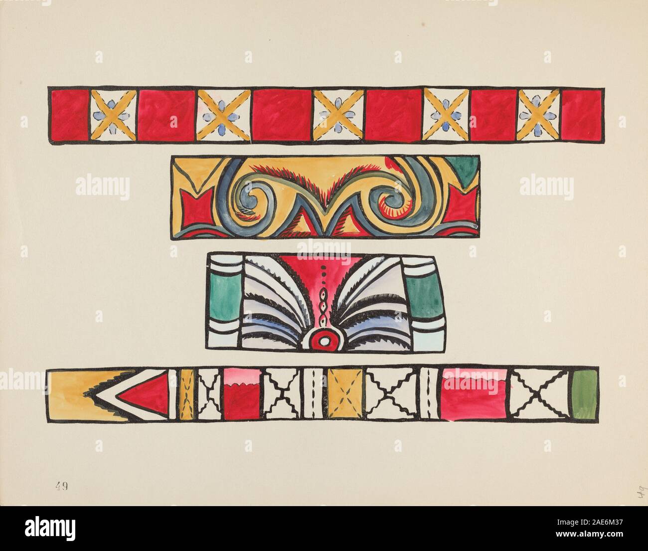 A 1935-1942 American 20th-century print showing Spanish Colonial ...