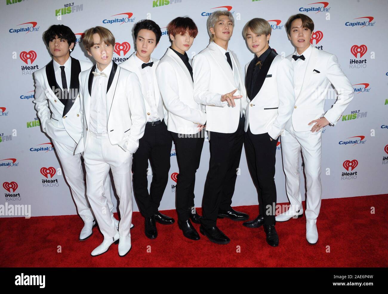 BTS at KIIS FMs iHeartRadio Jingle Ball 2019 held at the Forum Los Angeles  on December 06, 2019 in Inglewood, California, United States (Photo by JC  Olivera/Sipa USA Stock Photo - Alamy