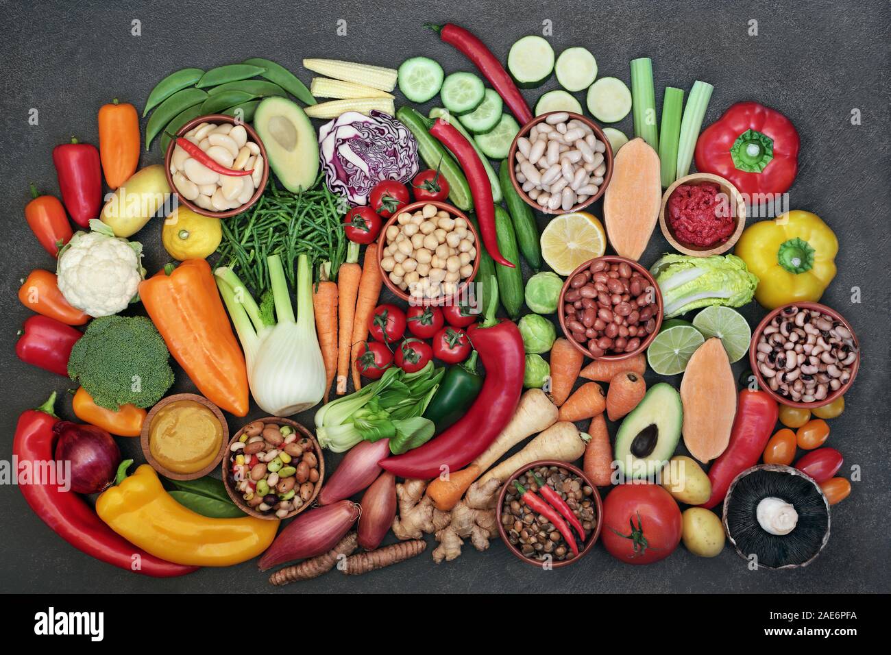 Vegan health food with super foods hgh in protein, vitamins