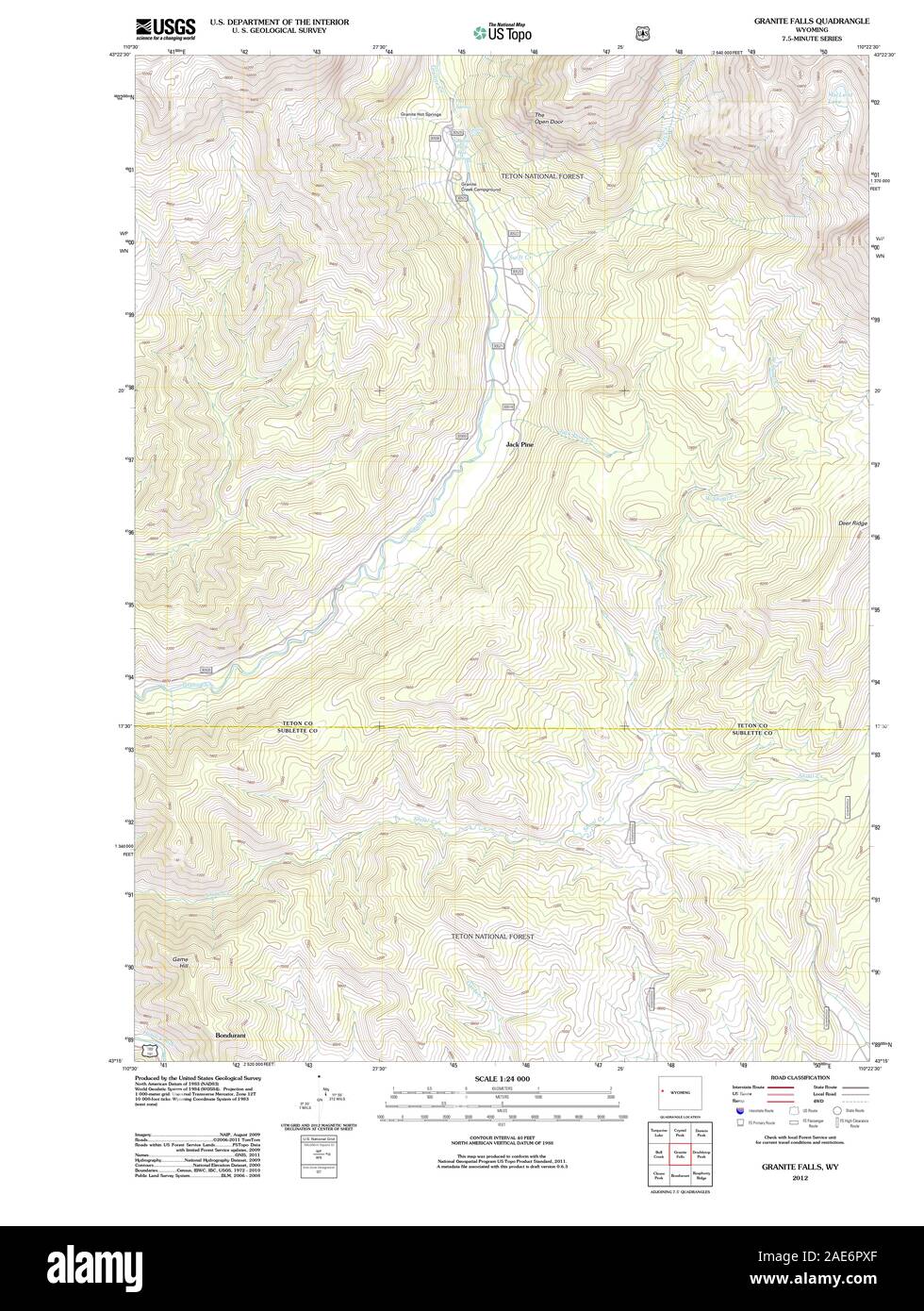 Map of granite falls hires stock photography and images Alamy