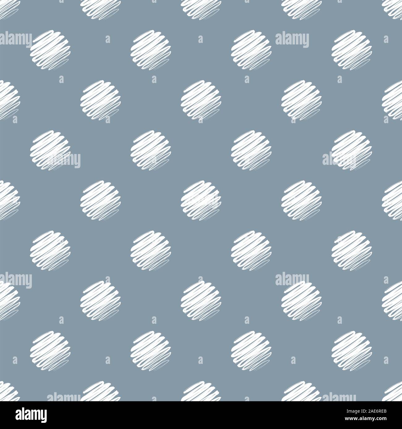 Hand drawn dark blue and white polka dot seamless pattern Stock Vector ...