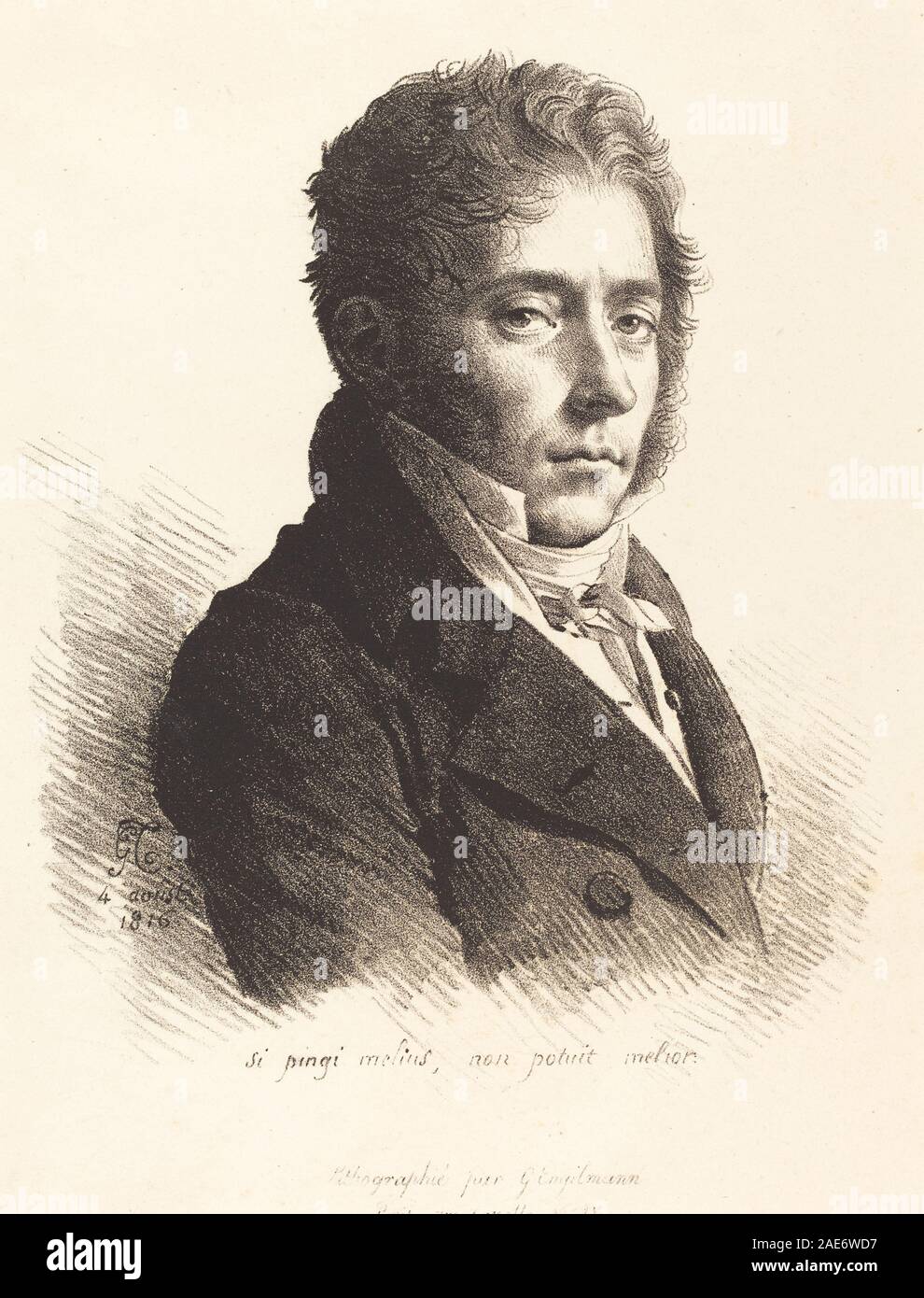 Coupin de La Couperie; 1816date Anne-Louis Girodet de Roussy-Trioson, Coupin de La Couperie, 1816 Stock Photo