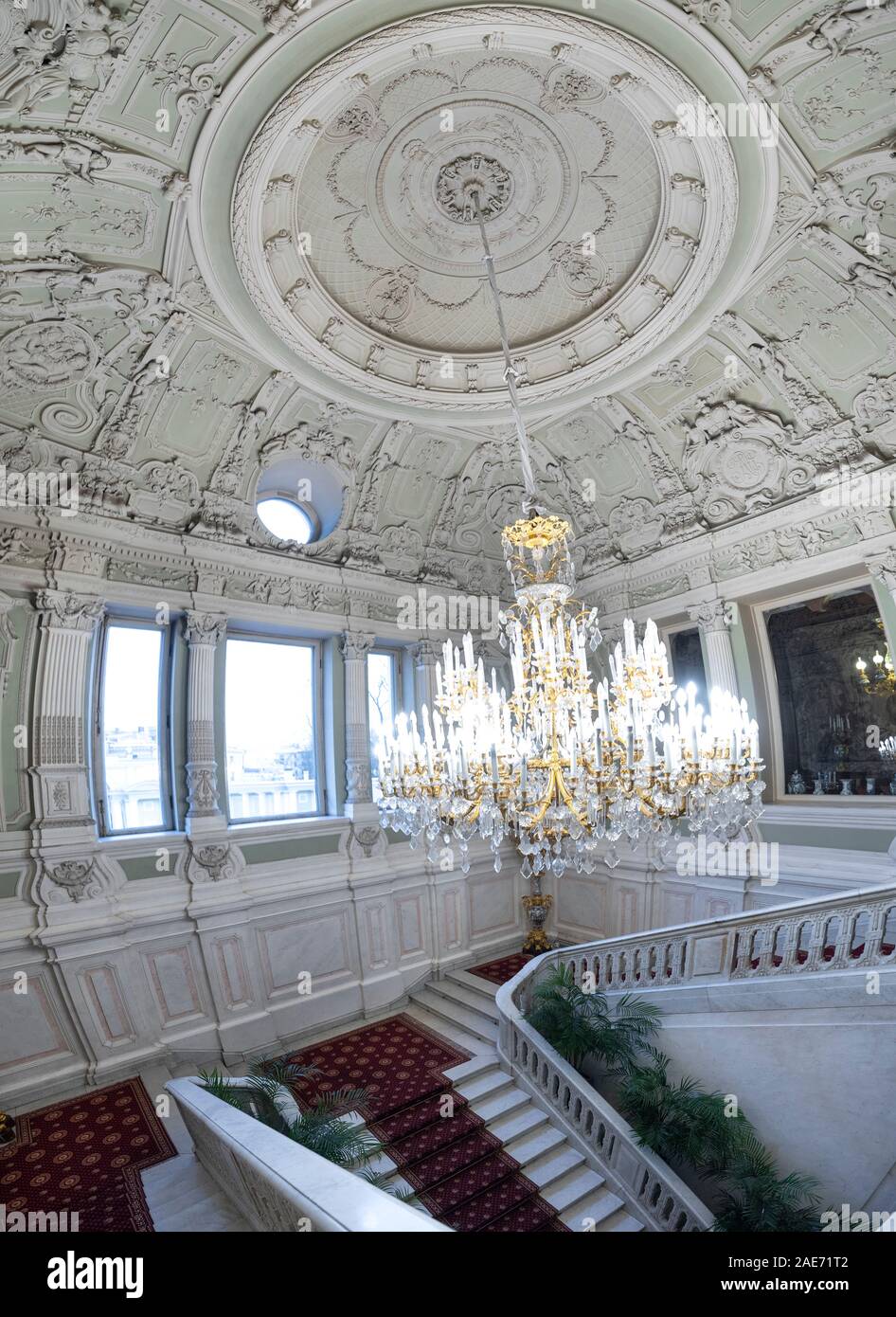 Saint Petersburg, Russia. Interior of Yusupov palace on Moika. It was erected in XVIII century Stock Photo
