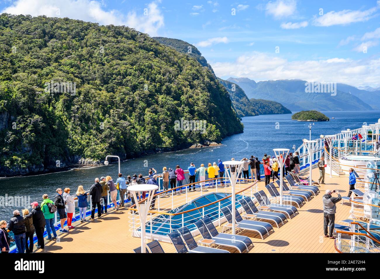 Princess Cruises ship 'Majestic Princess' cruising in Thompson Sound