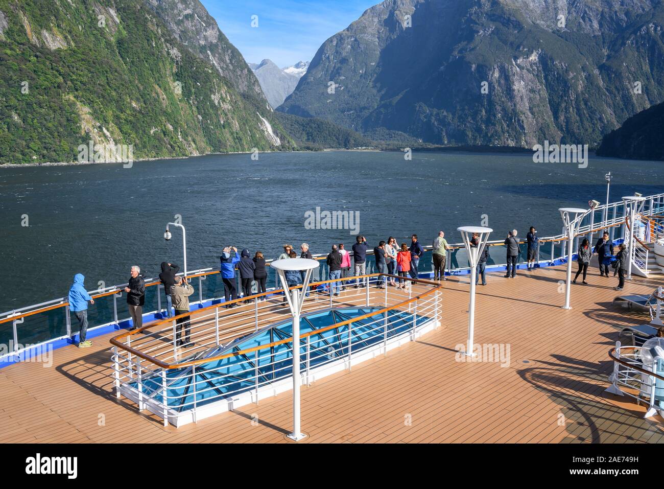 Princess Cruises Ship Majestic Princess Navigates Picturesque Milford