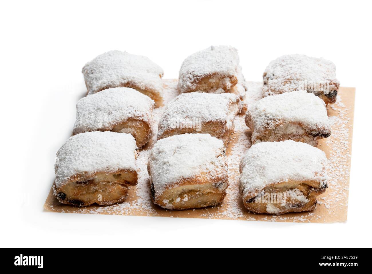 Closeup christmas stollen Cut Out Stock Images Pictures Alamy