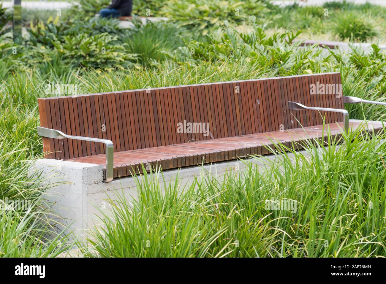 BENCH 2, by ASPECT STUDIOS, Sydney, a galvanised steel frame, spotted