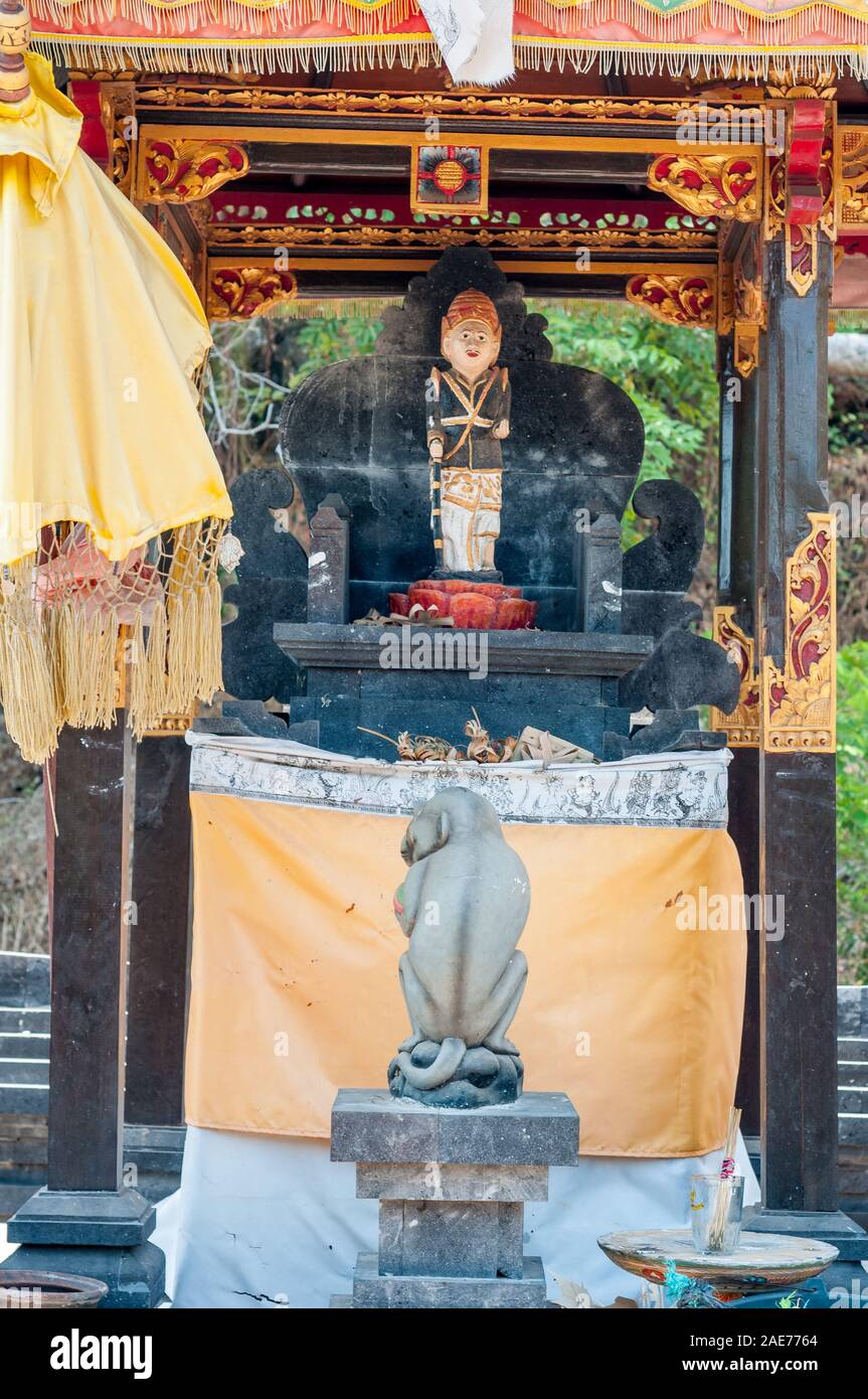 statue, pura puri yowana segara bulakan, Pantai Bulakan, Bali, Indonesia Stock Photo