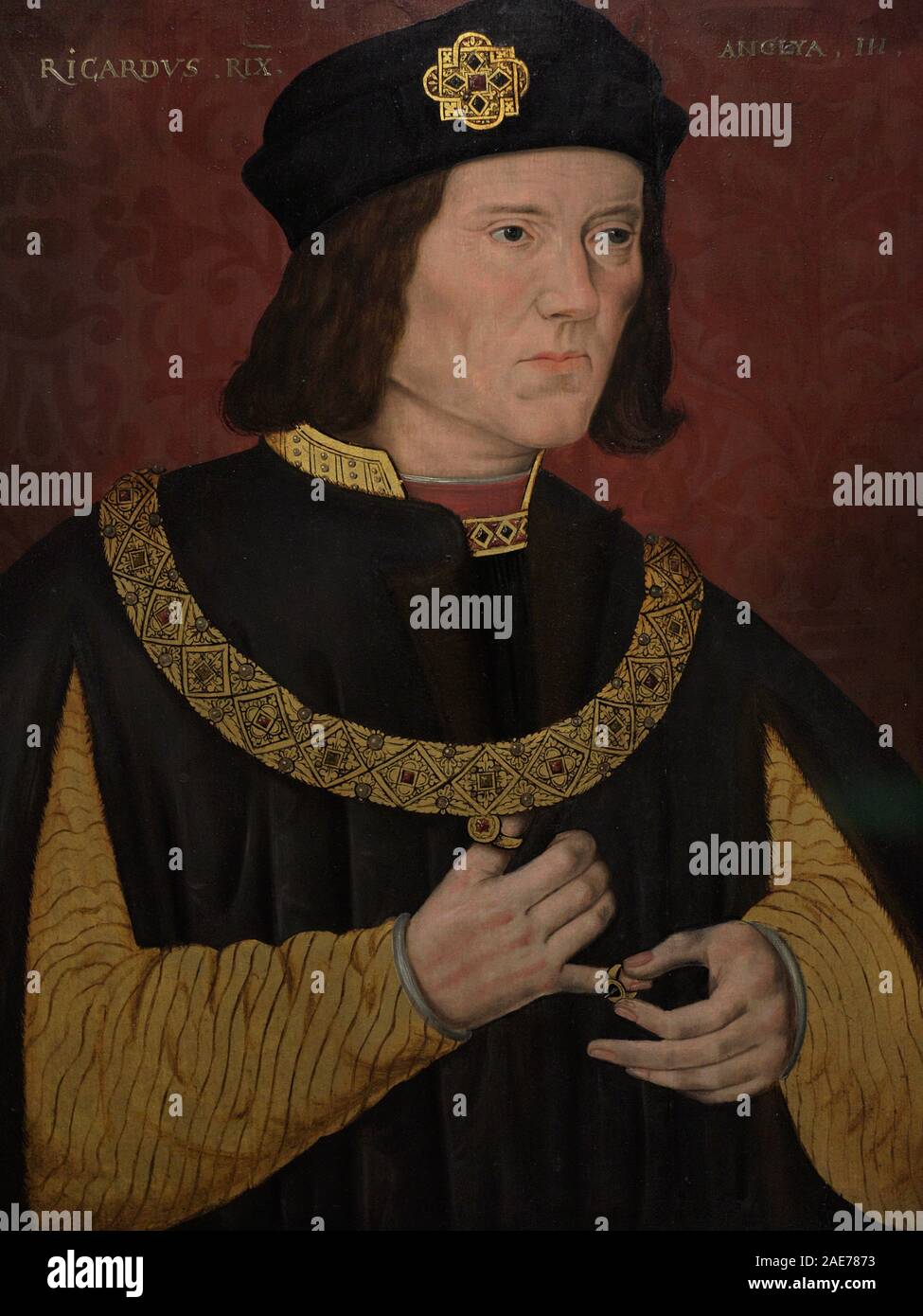 Ricardo III de Inglaterra (1452-1485). Rey de Inglaterra y Señor de Irlanda. Retrato. Autor desconocido. Oleo sobre lienzo, 1597-1618. National Portrait Gallery. Londres. Inglaterra. Stock Photo