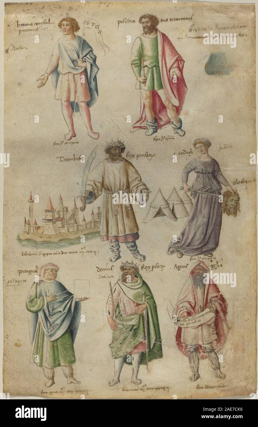 Seven Famous Figures from Ancient History; c. 1442 Barthélemy van Eyck