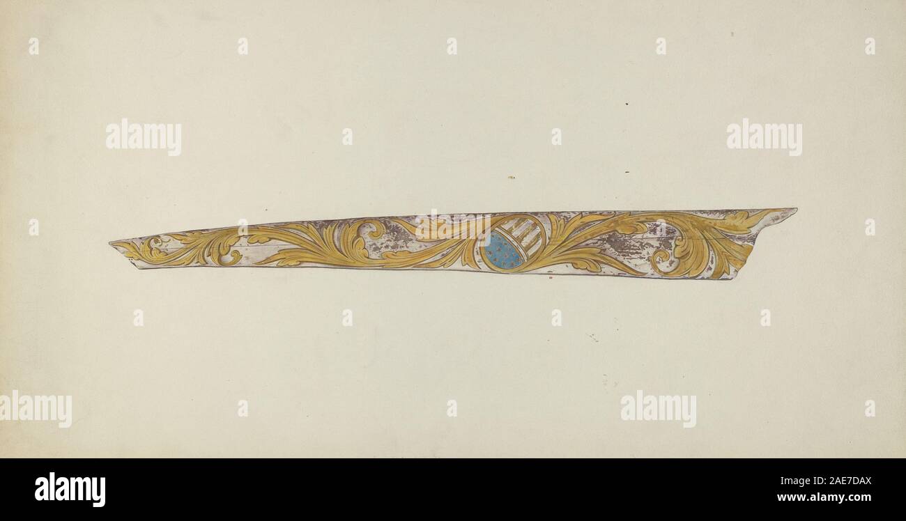 Trailboard Photograph of a trailboard by Beatrice DeKalb, circa 1939. The work ...