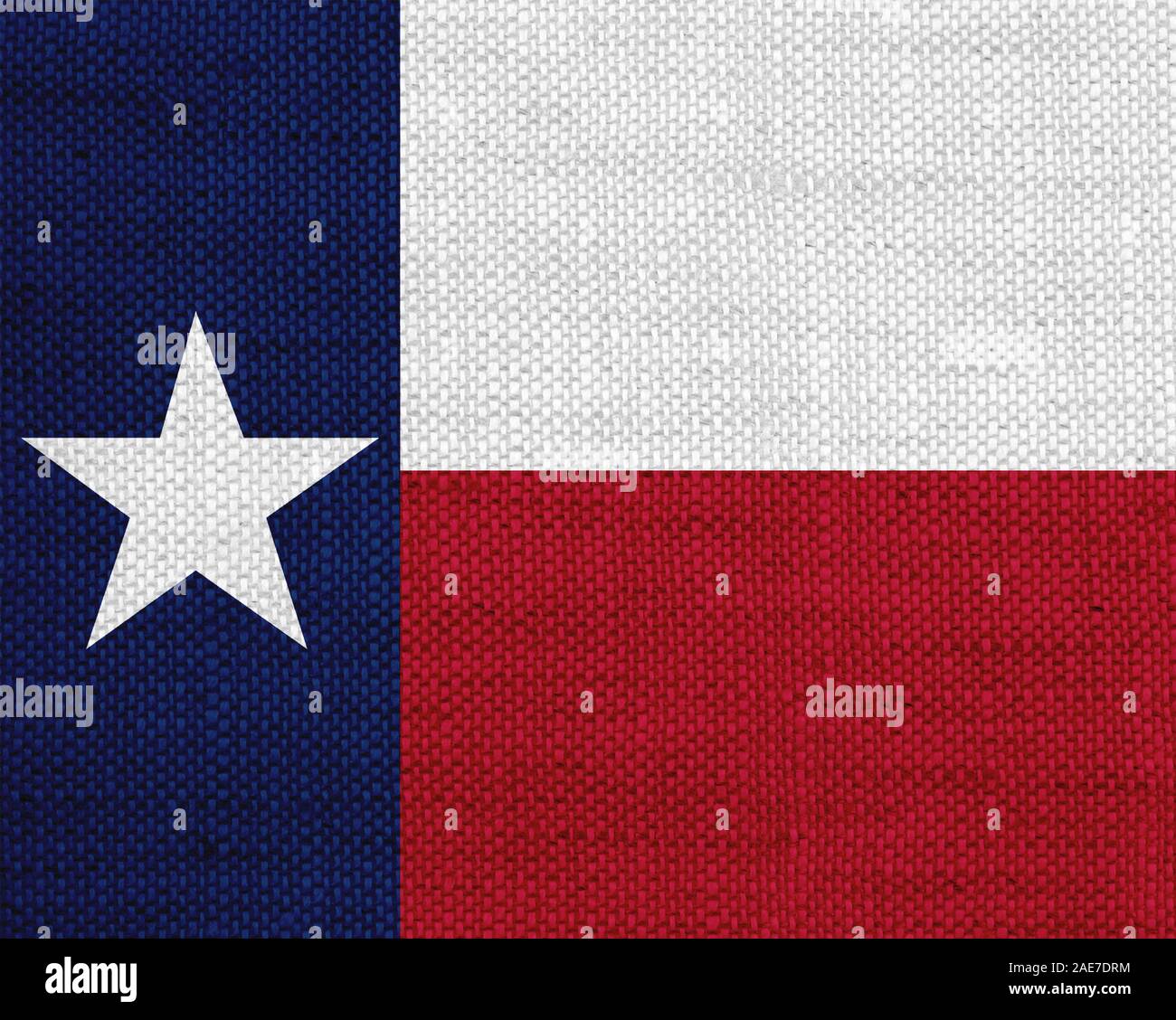 Flag of Texas on old linen Stock Photo - Alamy
