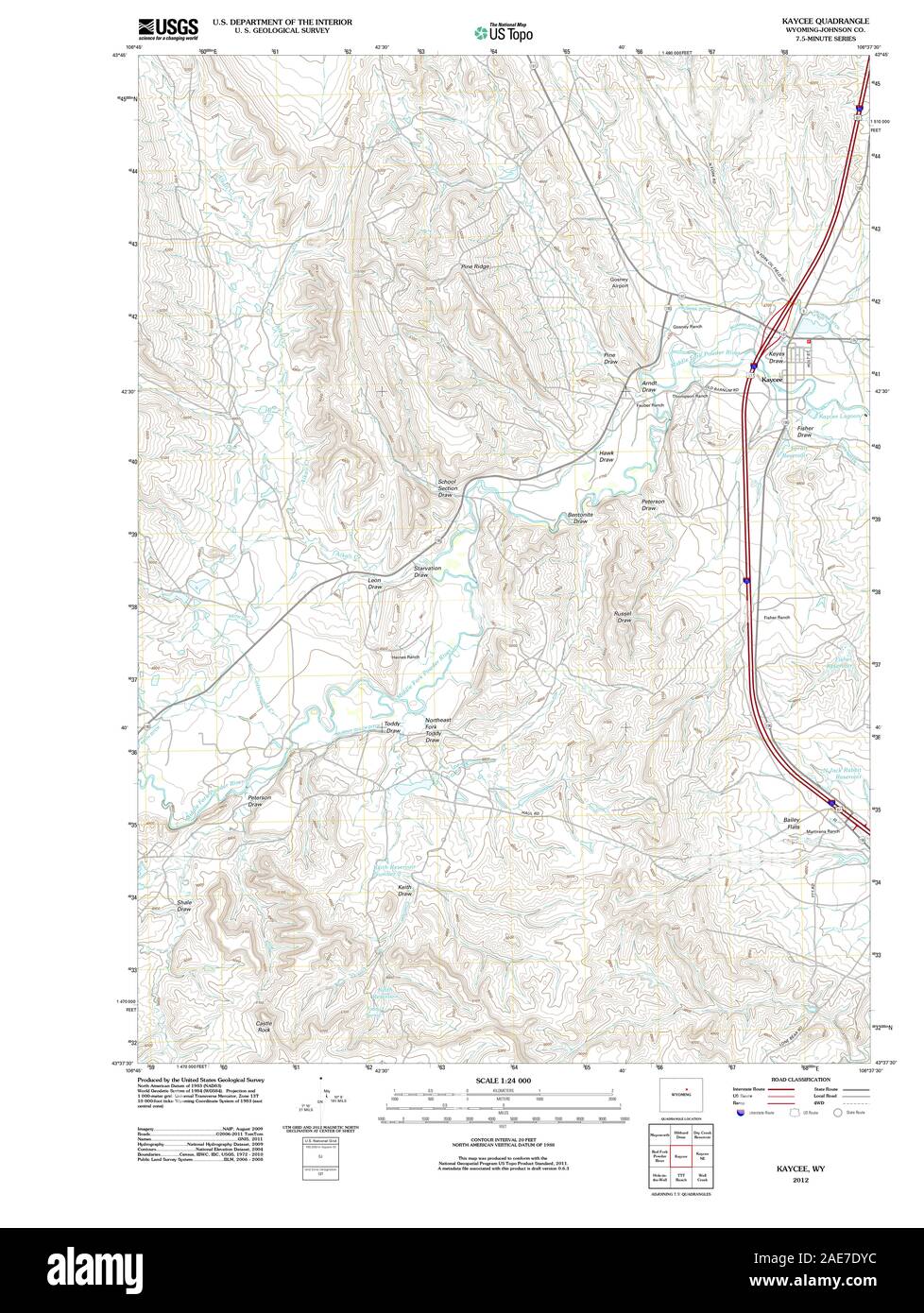Map of kaycee hires stock photography and images Alamy