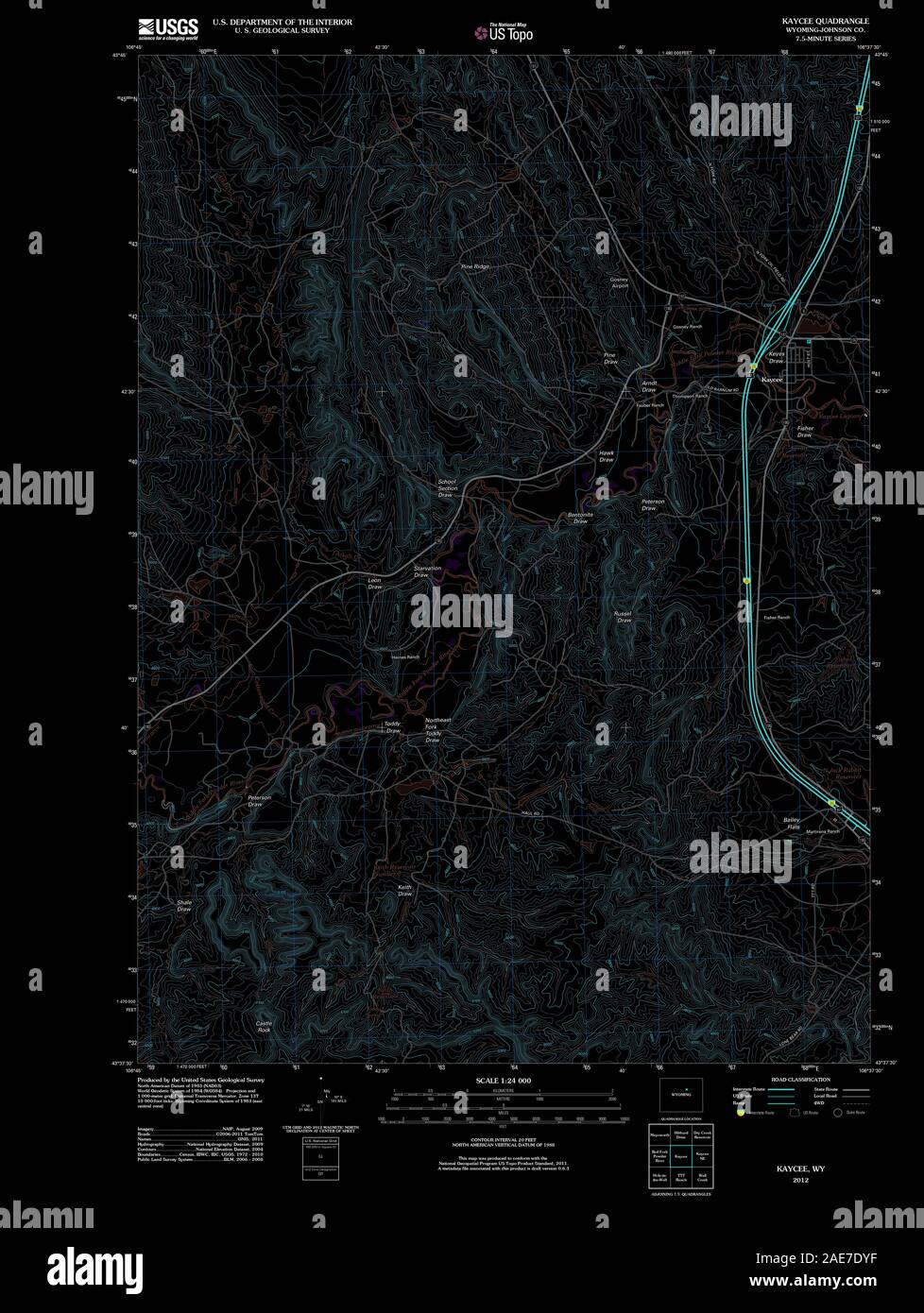 Map of kaycee hires stock photography and images Alamy