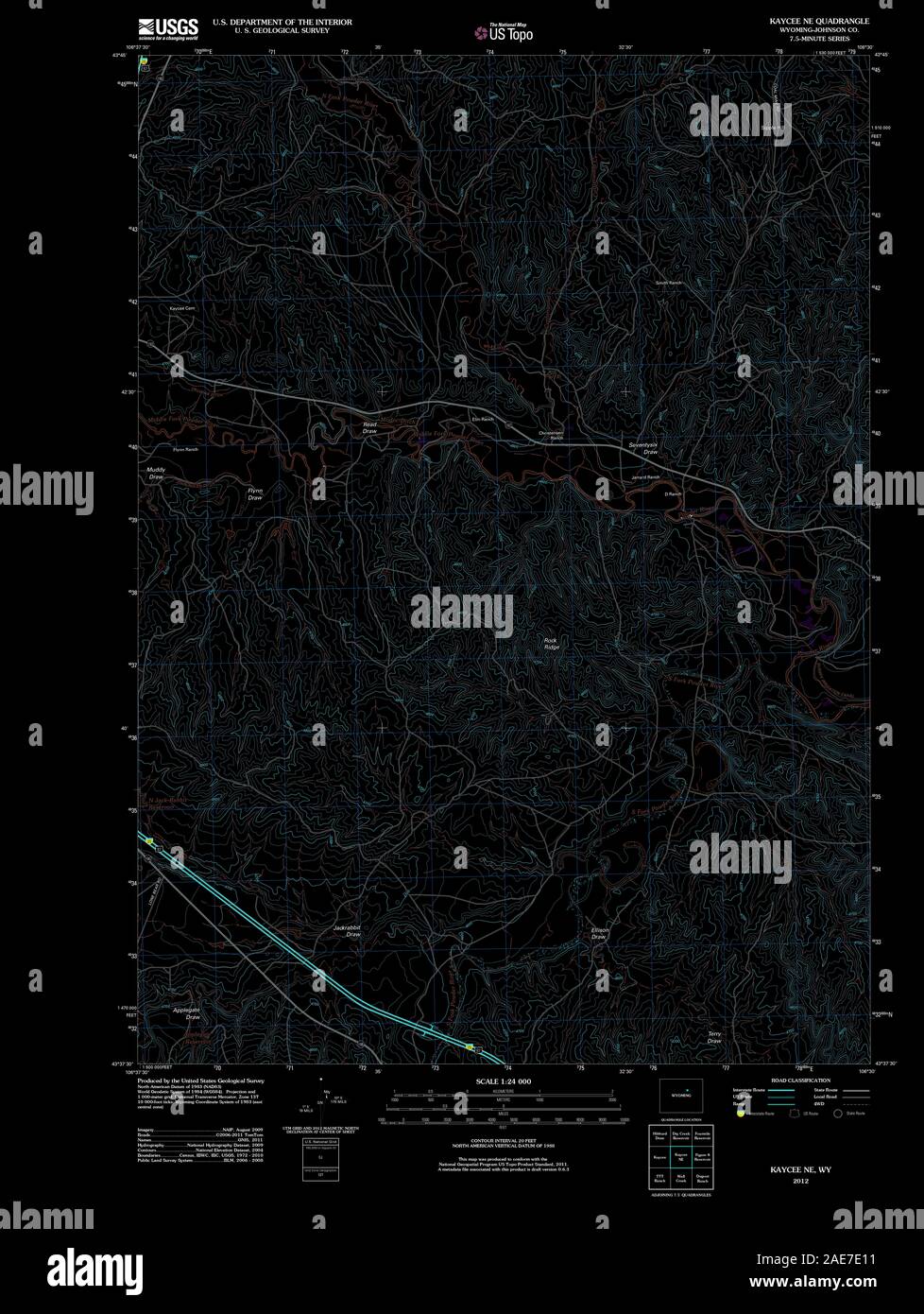 Map of kaycee hires stock photography and images Alamy