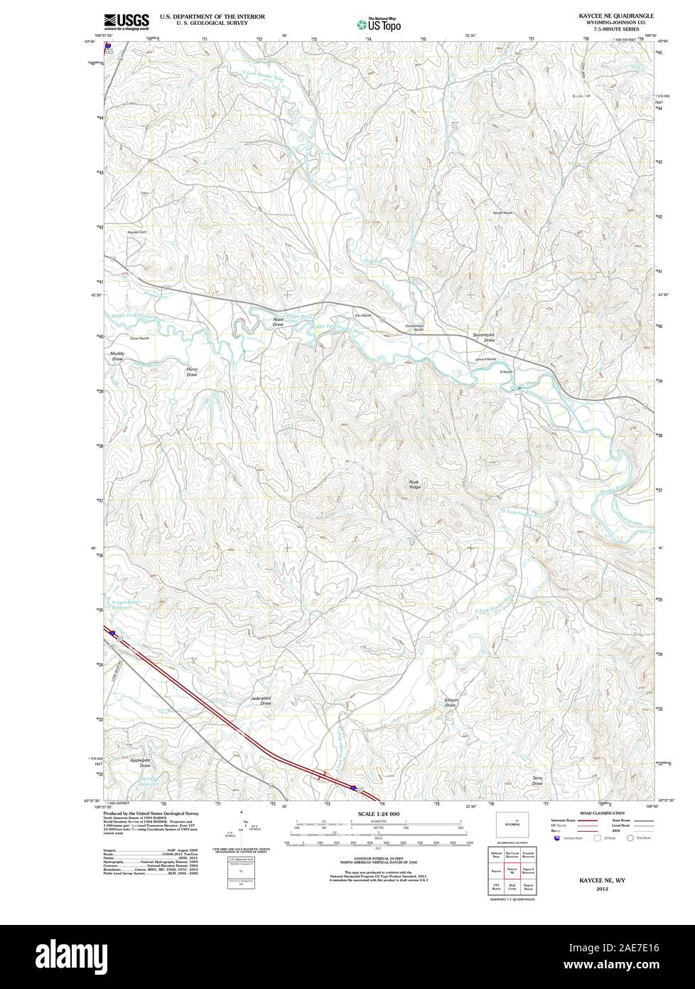 Map of kaycee hires stock photography and images Alamy