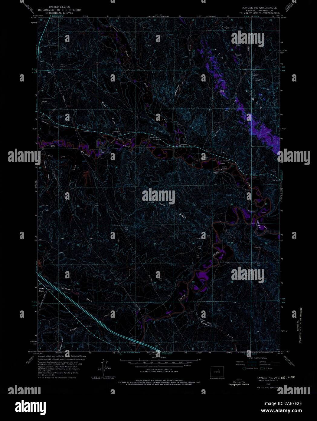 Map of kaycee hires stock photography and images Alamy