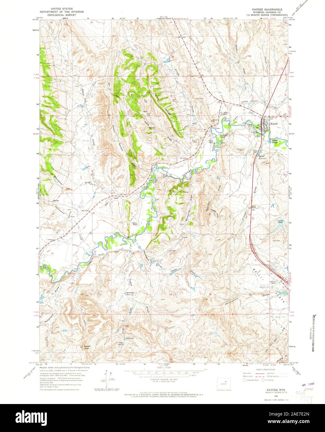 WY Kaycee 340057 1961 24000 Restoration Stock Photo Alamy