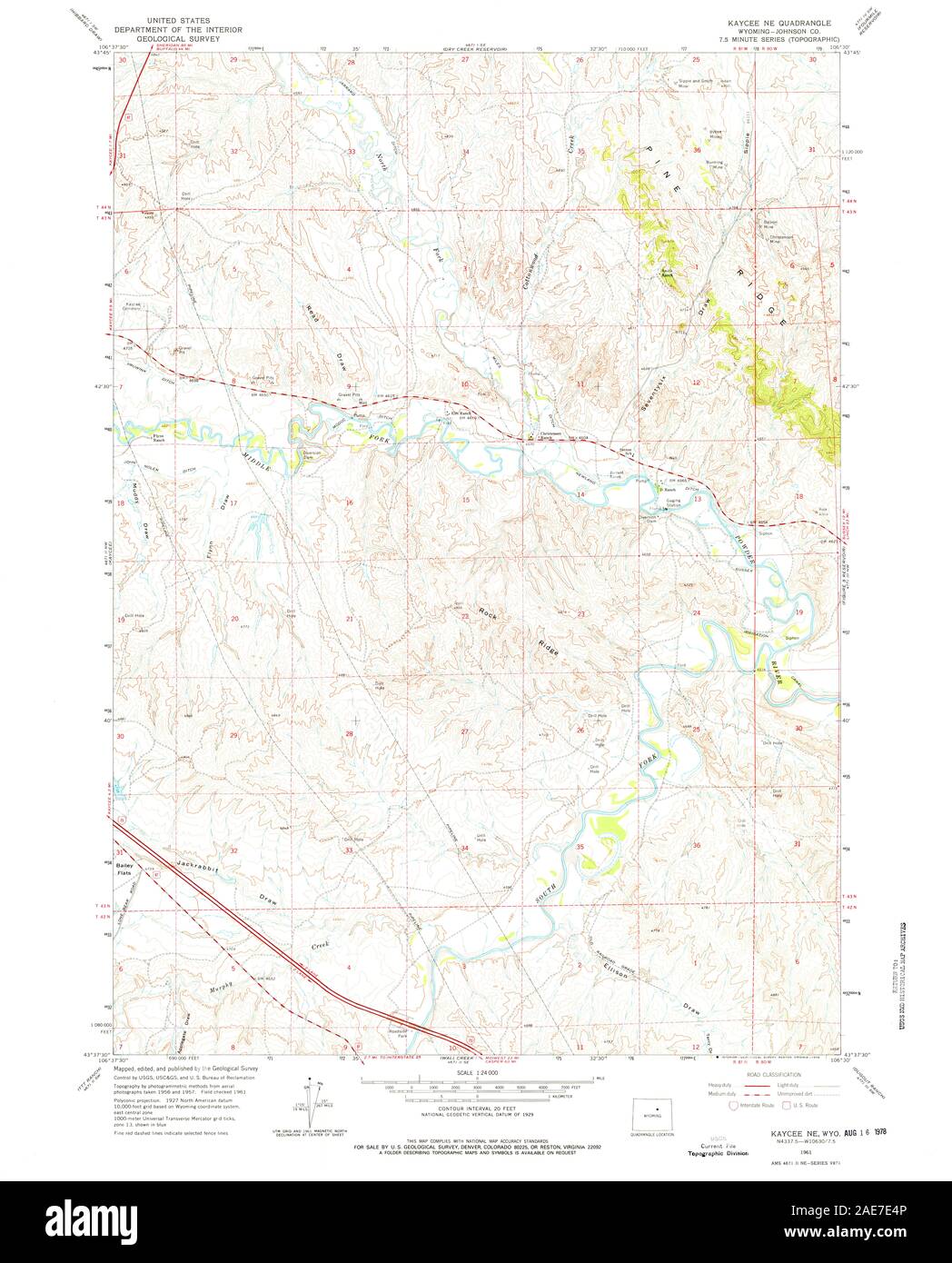 Map of kaycee hires stock photography and images Alamy