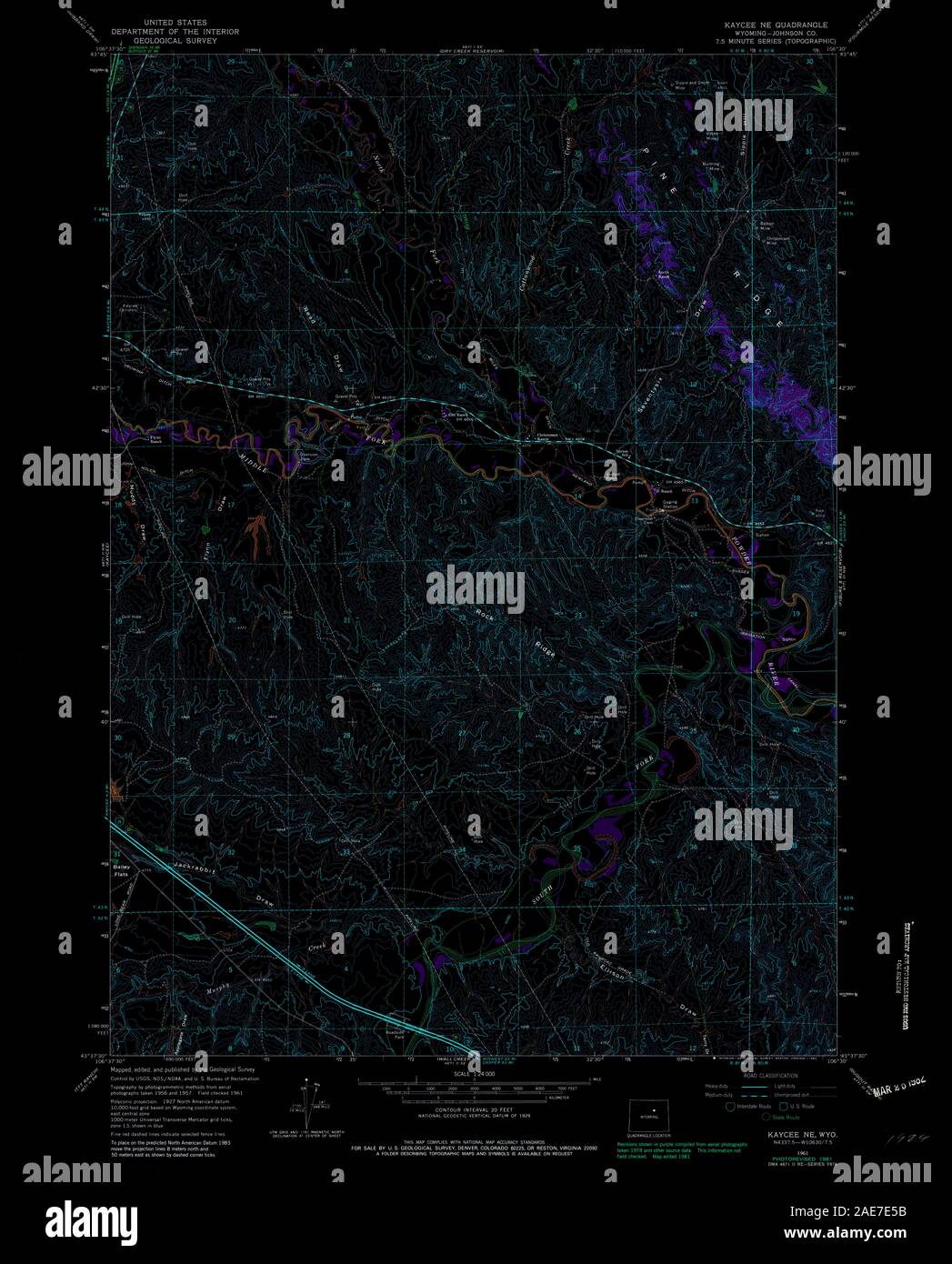 Map of kaycee hires stock photography and images Alamy