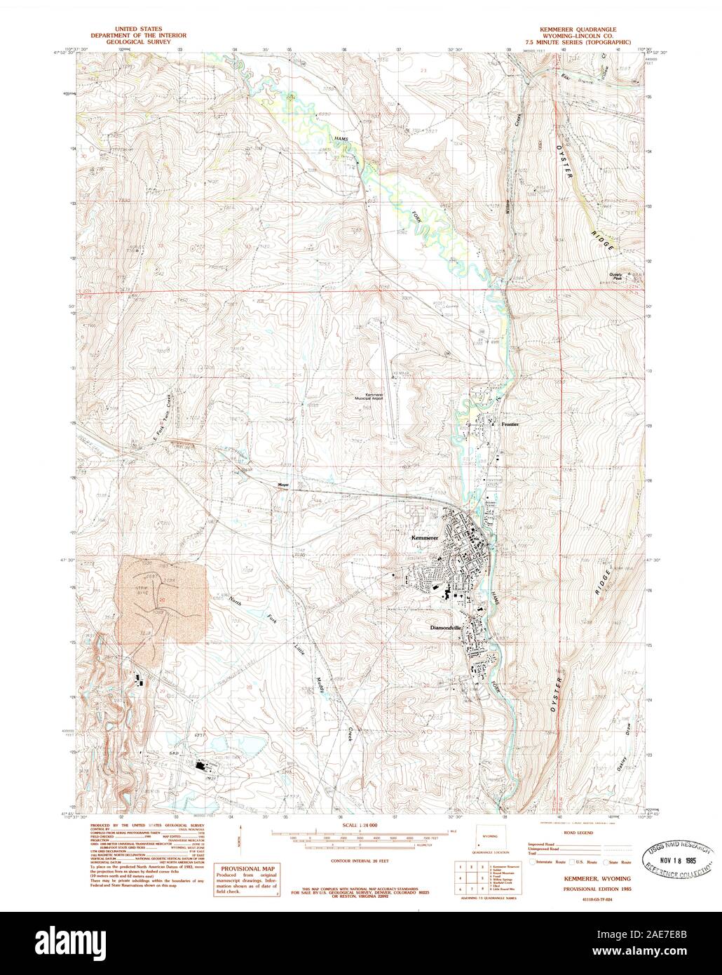 Map of kemmerer hires stock photography and images Alamy
