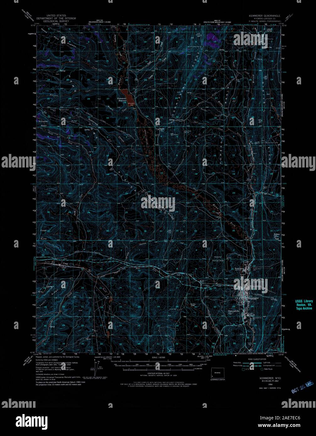 Kemmerer map hires stock photography and images Alamy