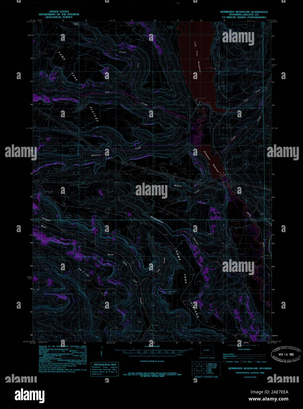 Map of kemmerer hires stock photography and images Alamy